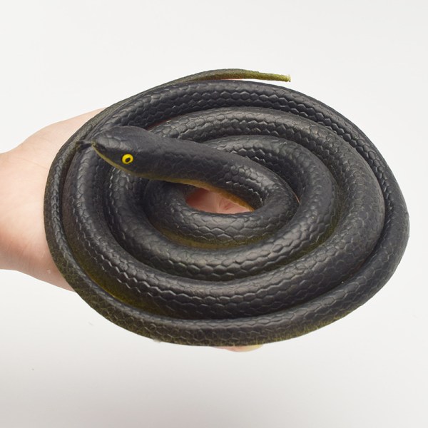 80 cm Tricky Legetøj Realistisk Fake Snakes Gummi Haverekvisitter Joke