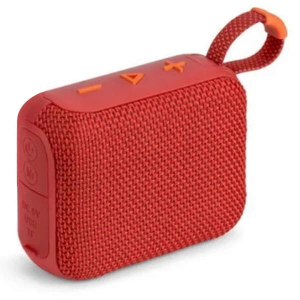 2X GO4 Mini Bluetooth Speaker Wireless Waterproof Subwoofer for Outdoor and Home Use with Plug-in Function Röd
