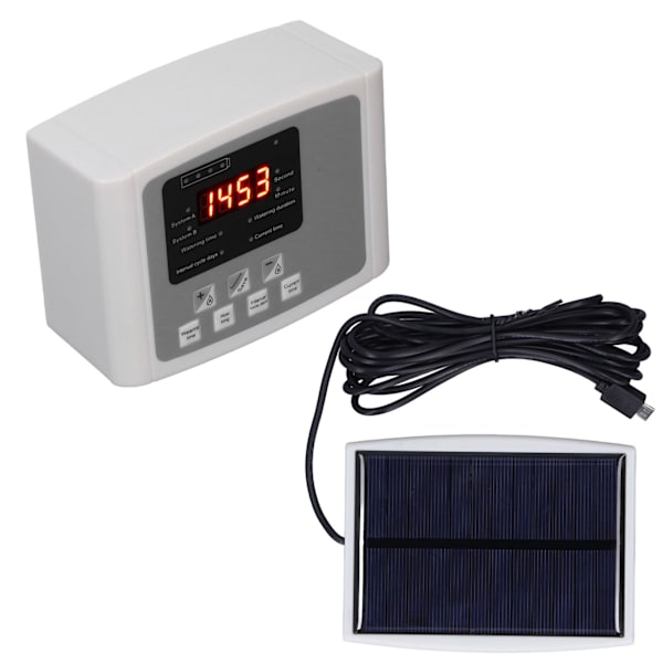 Automatisk Växtbevattningssystem med Tidtagning, Solenergi, USB-Laddning, Enpump, Automatisk Blombevattningsenhet