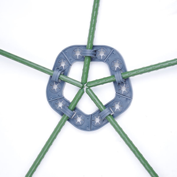 (6 stk A1/skive (diameter 13,5 cm, passer til 8 mm/11 mm rør)) Hagepilar klatre rammeholder materiale: PE plast