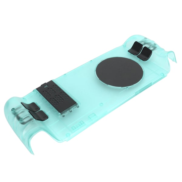 Bakplatta för Steam Deck med värmeavledning, DIY-utbyteshölje, extern halvledarkyla för Steam Deck, cyan transparent fodral