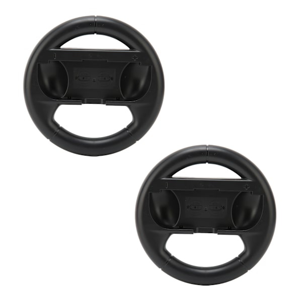 2 st Styrningshjulskontroller Bärbara Racingspel Tillbehörssats för Switch Svart