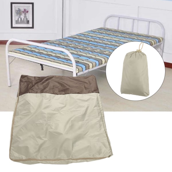 Foldesengebetræk Støvtæt Vandtæt sammenklappelig seng Beskyttelsesbetræk til indendørs udendørs85x33x107cm