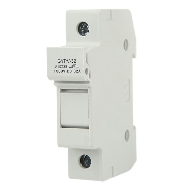 Mini Sikringsholder 1P 32A Flammehæmmende PC-base til 1000VDC Solenergiproduktionssystemer