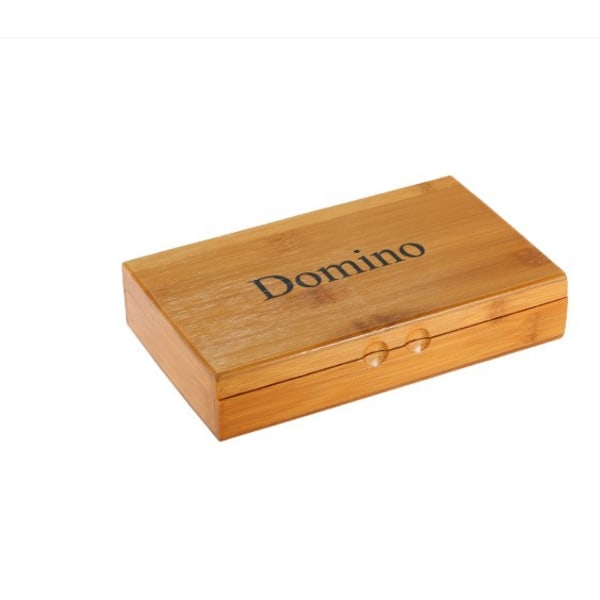 Dominosett | Luksus Dominos i treetui for brettspill for barn og voksne