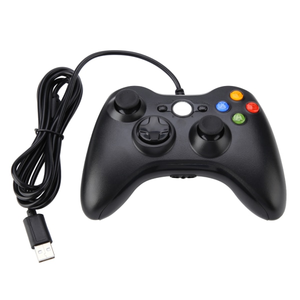 Kabelansluten USB -port Gamepad Game Controller Joypad Joystick Game Handtag för Xbox 360