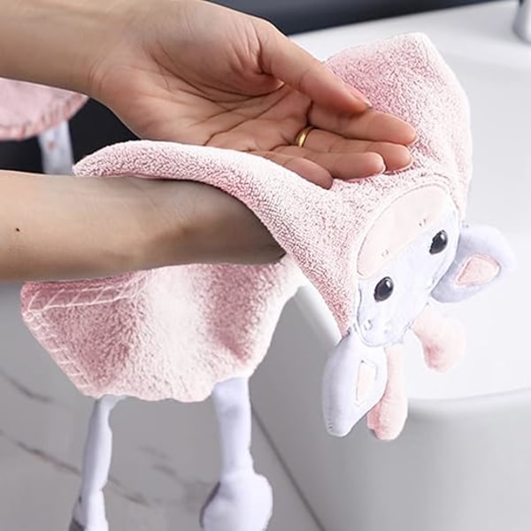 (Vaaleanpunainen) Uudelleen käytettävä, helppo puhdistaa astiapyyhe keittiö kylpyhuone imukykyinen pyyhe pölytiivis pyyhe