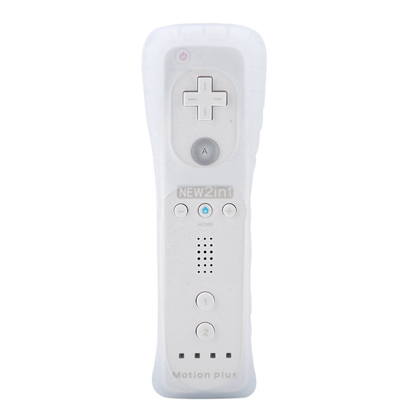 Somatosensorisk Spillhåndtak Kontroller Gamepad Bygget Inn Akselerator For Nintendo Wii WiiU (Hvit)