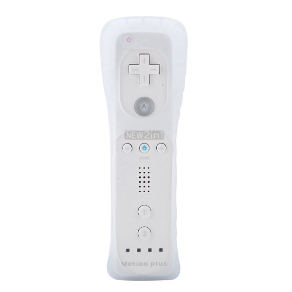 Somatosensorisk spillhåndtakskontroller håndkontroll innebygd akselerator for Nintendo Wii WiiU(White)- W