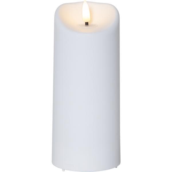 [02]LED blockljus med timer, vit INOMHUS/UTOMHUS Vit White White 18 cm