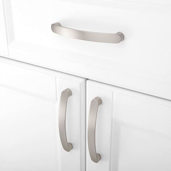 6 huonekalun kahvan set Chrome keittiön ovenkahvat - harjattu nikkeli Keittiökalusteiden kahva harjattu keittiön kahva Keskietäisyys 160 mm