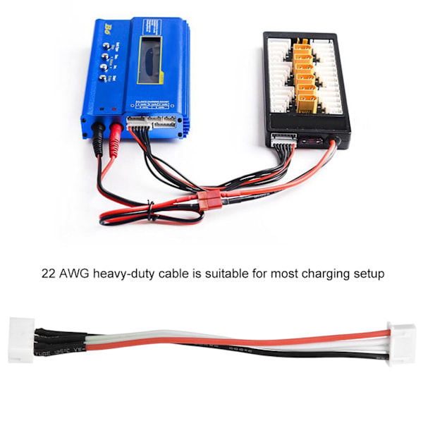 3S Akun tasapainotuslaturin liitäntäjohto/liitin 22AWG 100mm tasapainotuskaapeli (3S)