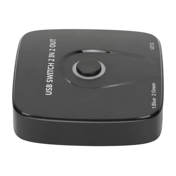 2 i 1 USB Switch Hub til Tastatur Mus PC TV USB 2.0 Perifer Switch