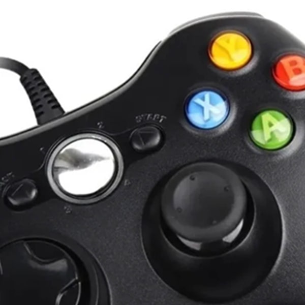 Trådbunden Spelkontroll för Xbox 360 Universal Vibration Trådbunden Joystick Spelkontroll för Android för PC Svart