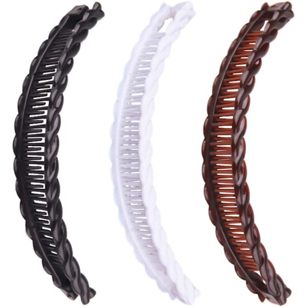 3 Pack Long Banana Ponytail -hiusklipsit - Hiustarvikkeet naisille ja tytöille