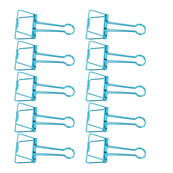 Blå 51 mm 30 st metallklämmor för kontorsdokumentorganisation