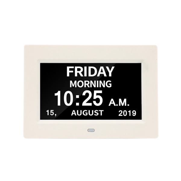 [Newest Version] Dementia Clock,8 Inches Calendar Clock Day Date Clock,Memory Loss Day Clock Extra Large Non-Abbreviated Day & Month Digital Clock