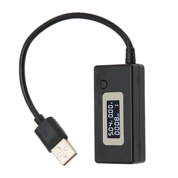USB Spänning Ström Tester LCD Display 50mA 3500mA USB Multimeter 3V 15V 0.05A 3.5A