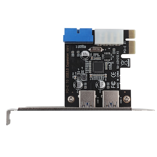PCIE til USB3.0 Udvidelseskort Adapter med Front 19PIN Interface