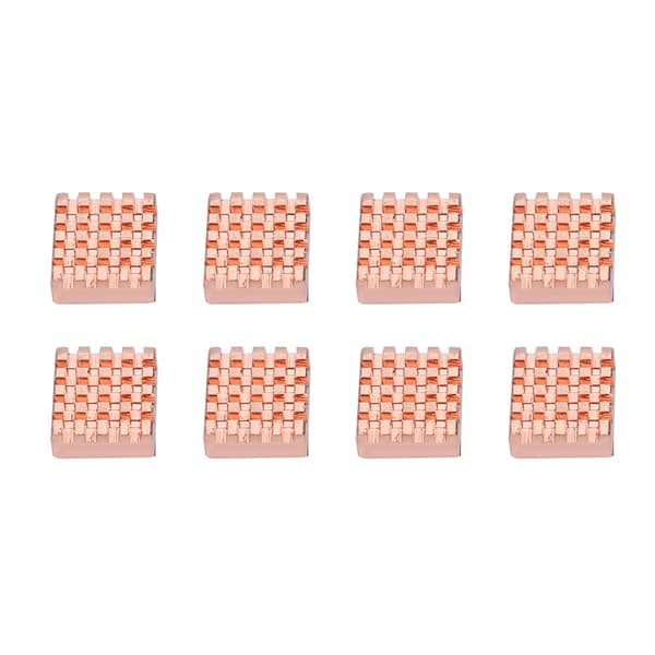 8PCS Ren Koppar RAM Kylfläns Kylfläns för Grafikkort Notebook CPU