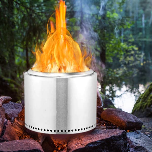 Fire Pit Bärbar Utomhus Vedeldad Uteplats Bakgård Firepit för vintern
