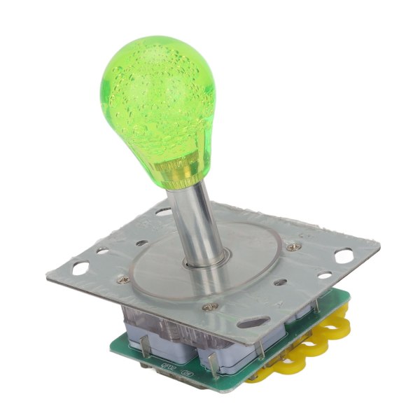 Arcade Joystick Kit Färgglad 5-polig Oval Kristall Helt Automatisk LED Färgglad Upplyst Joystick för Spelkonsoler