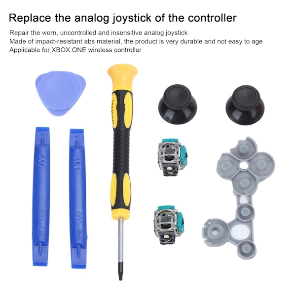 3D Analoga Joystickar T8 Skruvmejsel Tummehattar Kit för XBOX ONE-Kontroller Set