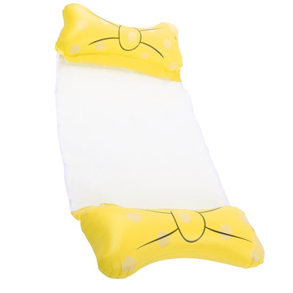 Oppustelig Pool Float Hængekøje Bærbar Vandhængekøje Pool Float til voksne Gul