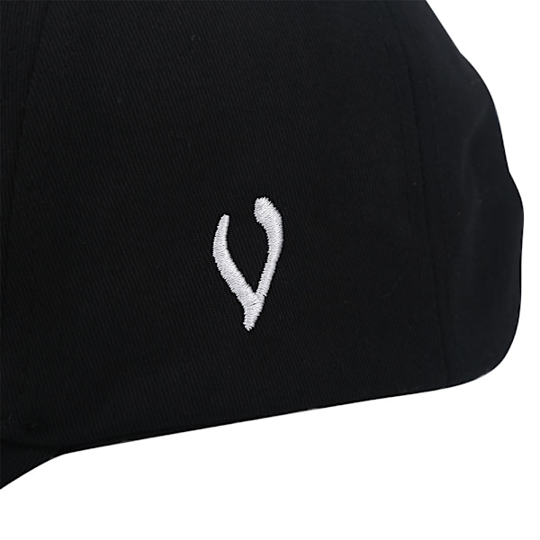 Svart Unisex Snapback-keps för sport, löpning och utomhusaktiviteter - Justerbar böjd basebollkeps för sommarbruk