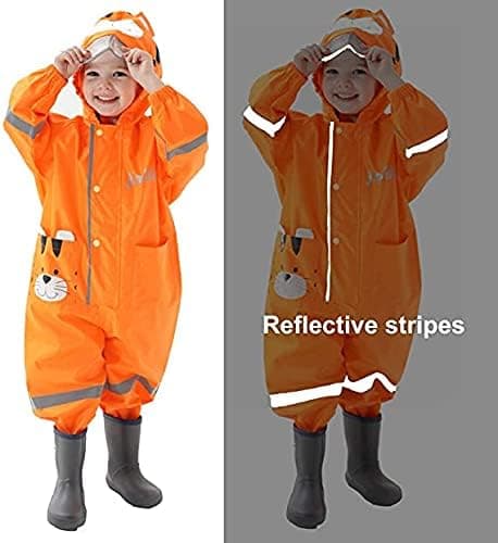 Hette regnjakke for barn, regnjakker for gutter og jenter, unisex poncho