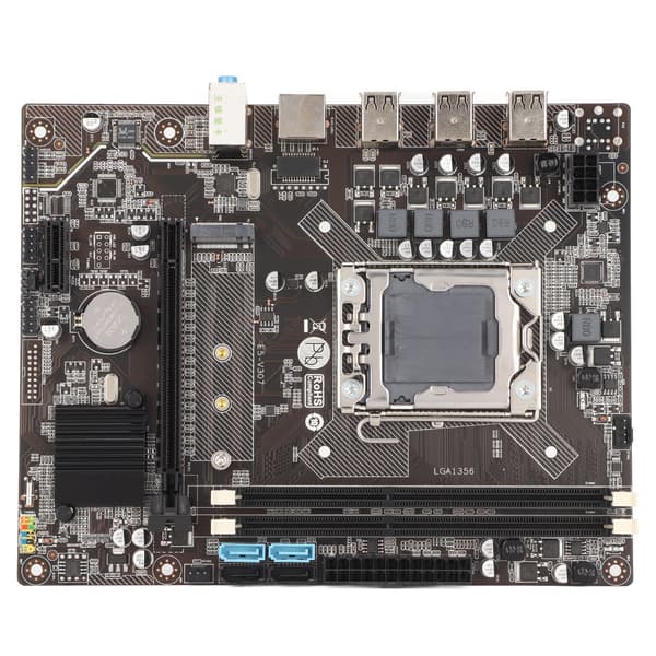 LGA 1356 HM65 Chip 6 Core PC Bundkort CPU Combo med SATA Kabel til Intel Desktop Computer