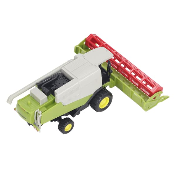 Legetøjs traktor af plastik og legering, realistisk høstmodel til leg derhjemme for børn