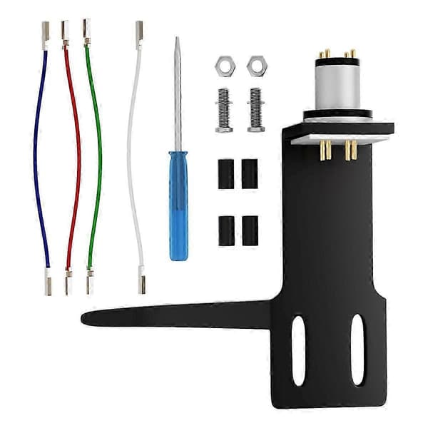Platespiller Headshell Mount Universal LP Phono Pickuper Erstatning Fonograf Holder Stift Bly Wi