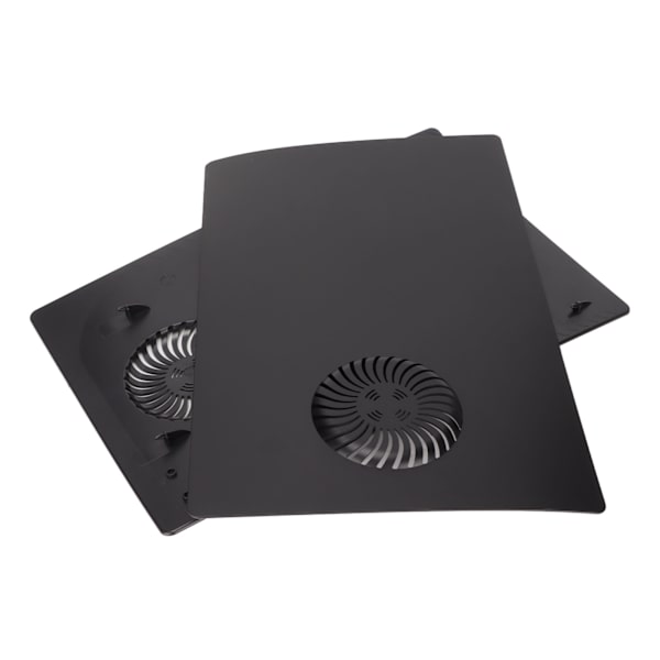 Spelkonsolpanelplatta Frostad Svart Ersättning Konsolpanelplatta Skal med Thermovent för PS5 Digital Edition