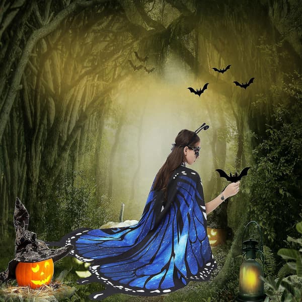 Dame Halloweenfest Sommerfuglvinger A
