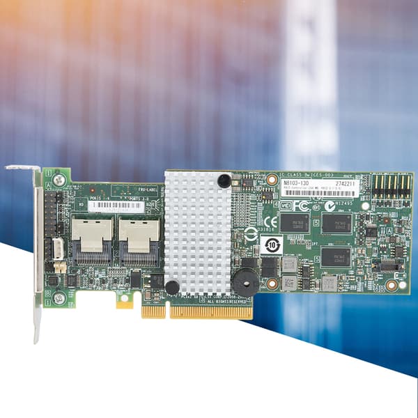 LSI 9264 8i RAID Kontrollerkort PCIe 6Gbps 256MB Cache Støtte RAID 0 1 5 6