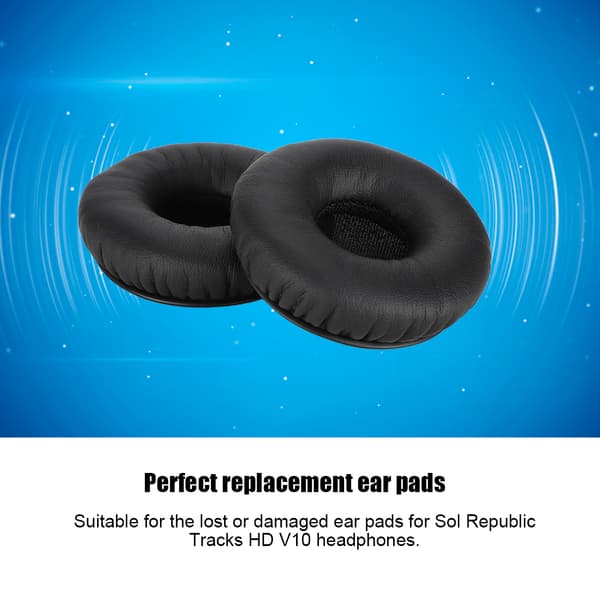 Sol Republic Tracks HD V10 Memory Foam Erstatningsøreputer Svart
