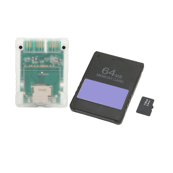 Konsolin kortinlukija Plug and Play ammattimainen kortinlukijan sovitin muistikortilla 128G 64MB FMCBV1.966 PS2 Thinille