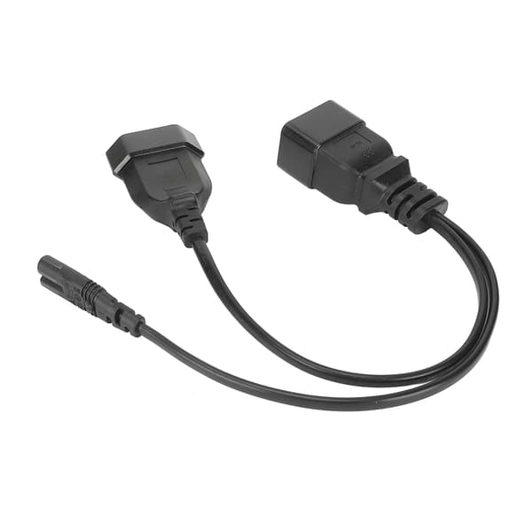 IEC320 C20 til C7 EU Stik Kraftig Y Splitter Adapter Kabel til Computer HDTV