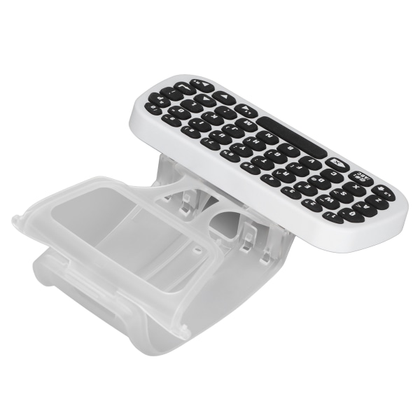 Tastatur for PS5 Trådløs Controller Gamepad Trådløs Bluetooth Chatpad for PS5 med klips og ladekabel- W