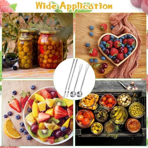 [02] 4 stk. gaffel til syltede agurker oliven ske