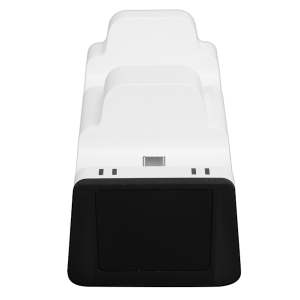 Dubbel Laddningskontroll Stativ Skrivbordsladdare för PS5 Spelkonsol Joystick med LED-lampa Vit