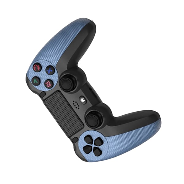 Trådløs Spilkontroller Dobbelt Vibration Præcis Kontrol Bluetooth Gamepad med Lysbjælke til PS4 Camouflage Blå