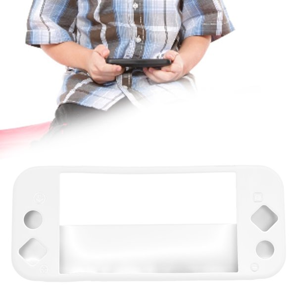 Skyddande Silikonfodral Skyddande Sleeve Passar för Switch för OLED-Värd Stöd för Utbyggnadsfäste Vit