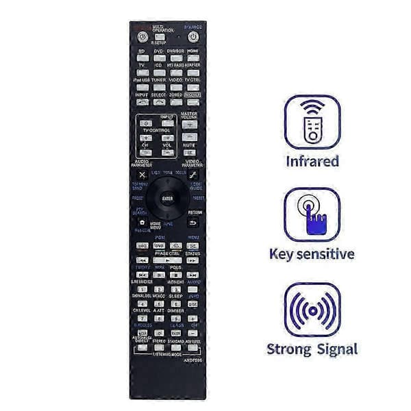 Erstatningsfjernkontroll AXD7596 for Pioneer AXD7725 VSX-72TXV