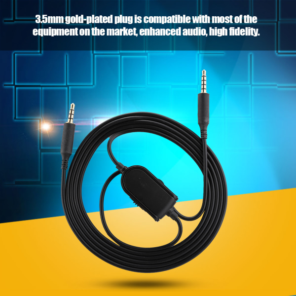 Audiokabel for Logitech Astro A10 A40 A30 A50 hodetelefoner med tuning