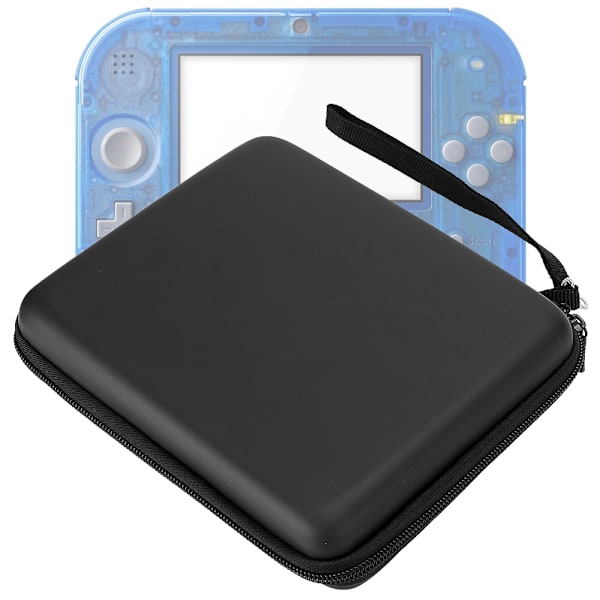 2 stk EVA Hard Package Case Oppbevaring Bærbar Veske Beskyttende Etui med Snøring for 2DS Svart