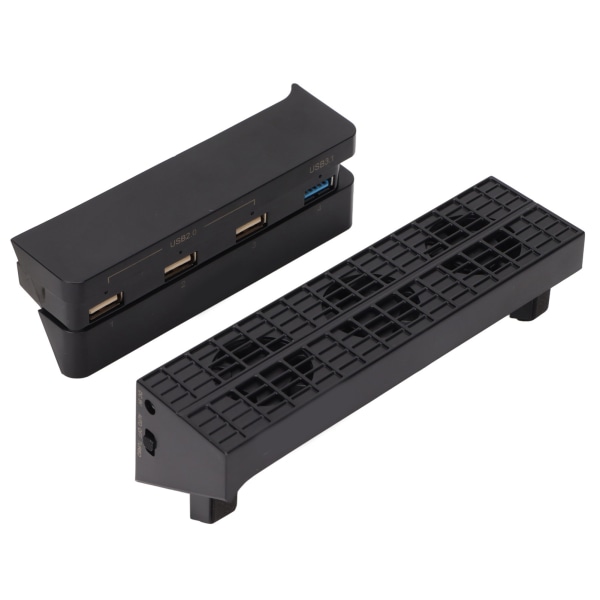 Spelkonsolkylare med USB-ström, automatisk intelligent extern kylare med HUB för PS4 Slim