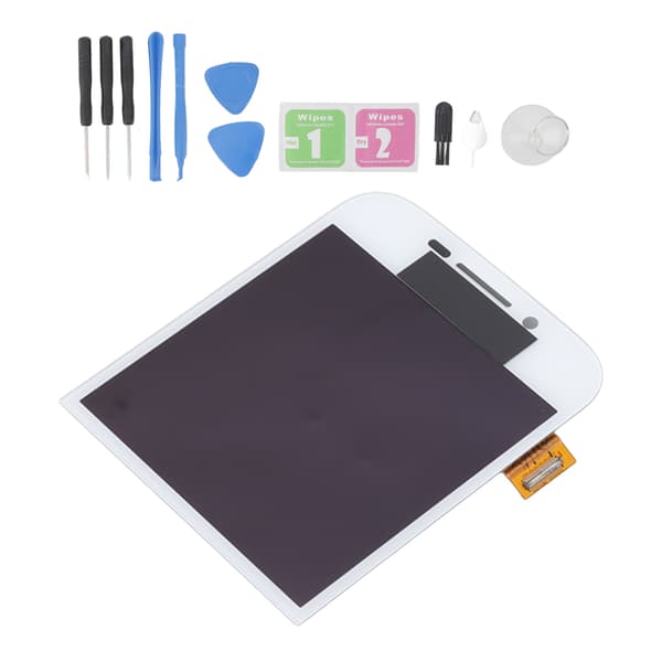 BlackBerry Classic Q20 Vit LCD Digitizer Touch Screen Ersättningsdisplay