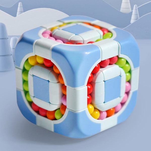 Magic Beans Pædagogisk legetøj-Magic Beans 3X3 Spinning Finger Cubes-Håndholdt spinner afslappende terning lege sanselegetøj til børn, fødselsdag, påskekurv f